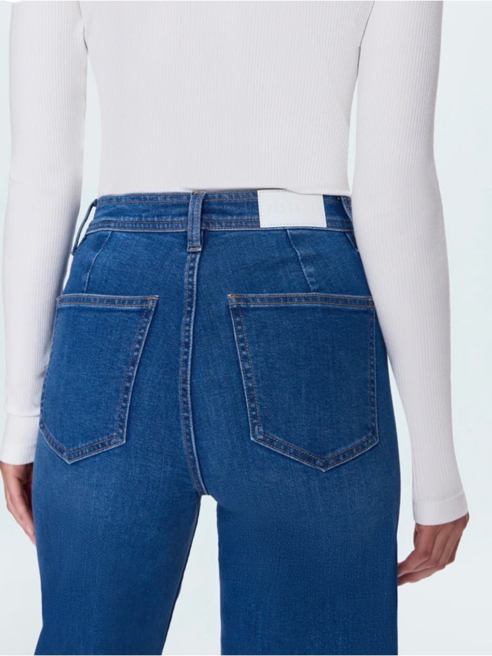 NWOT pistola Wide-Leg High-Rise Jeans in Blue Wash - Picture 17 of 17